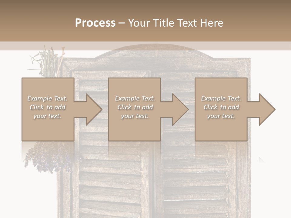 Shutter Lavender Isolate PowerPoint Template