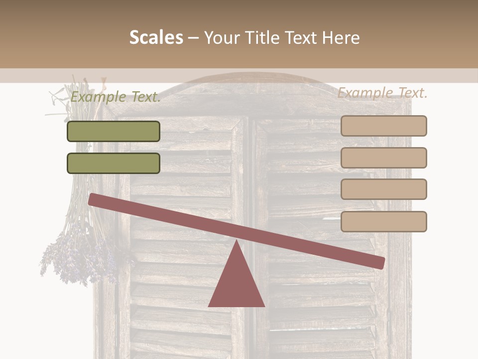 Shutter Lavender Isolate PowerPoint Template