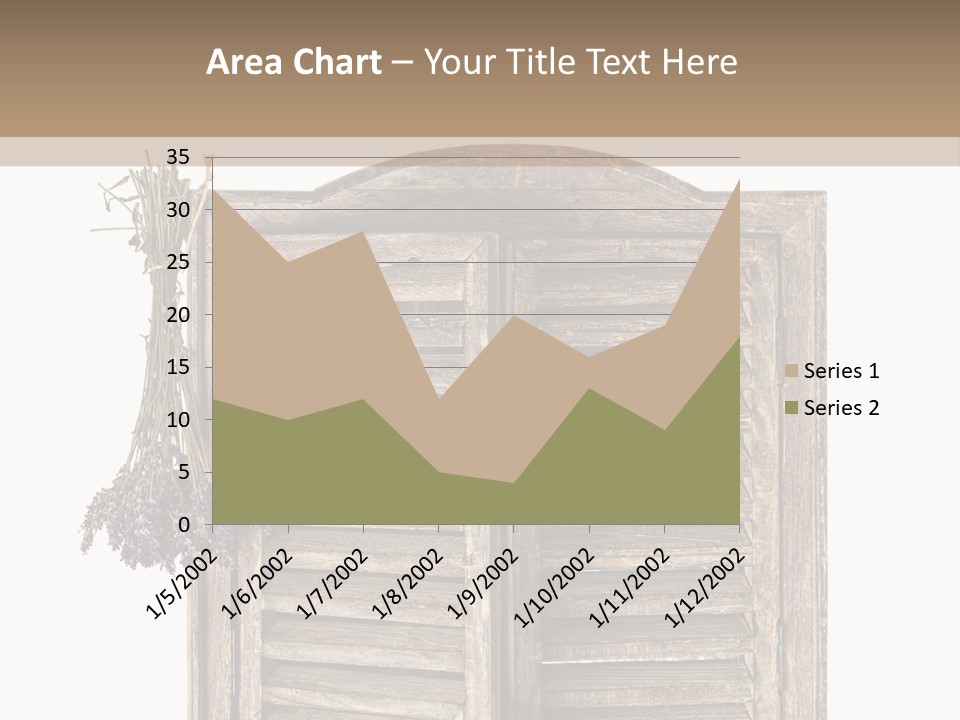 Shutter Lavender Isolate PowerPoint Template