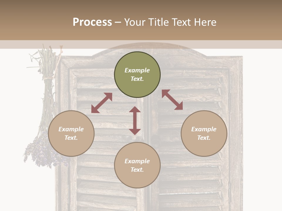 Shutter Lavender Isolate PowerPoint Template