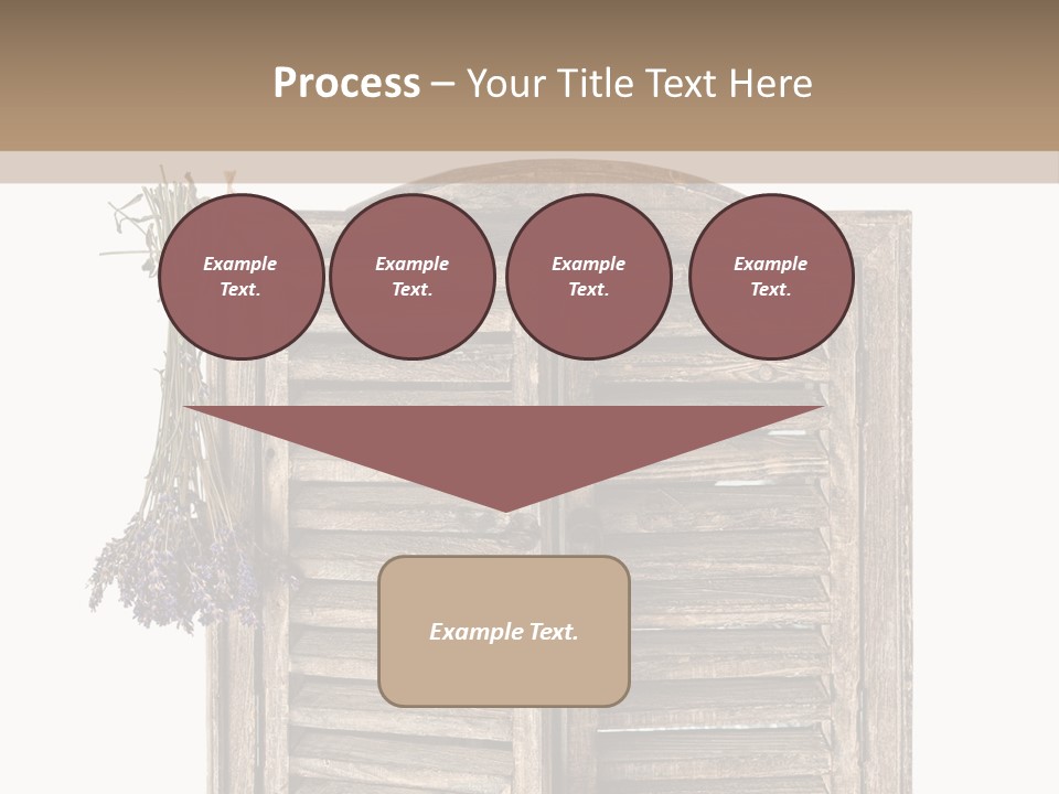 Shutter Lavender Isolate PowerPoint Template