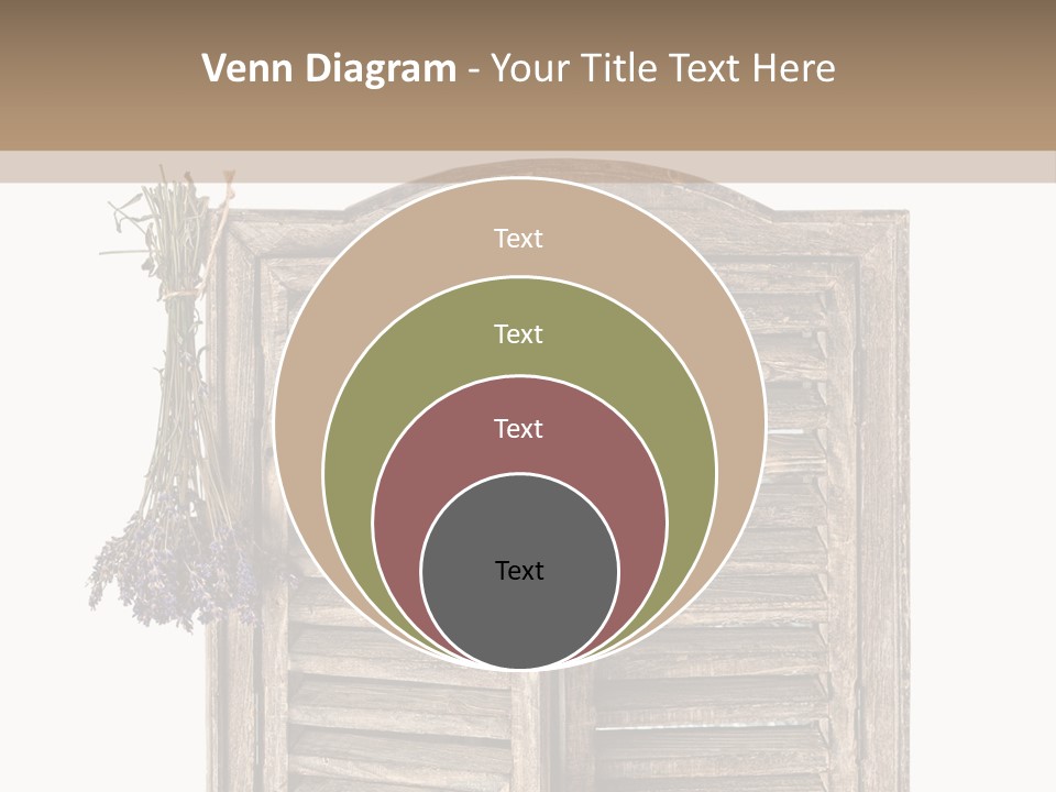 Shutter Lavender Isolate PowerPoint Template