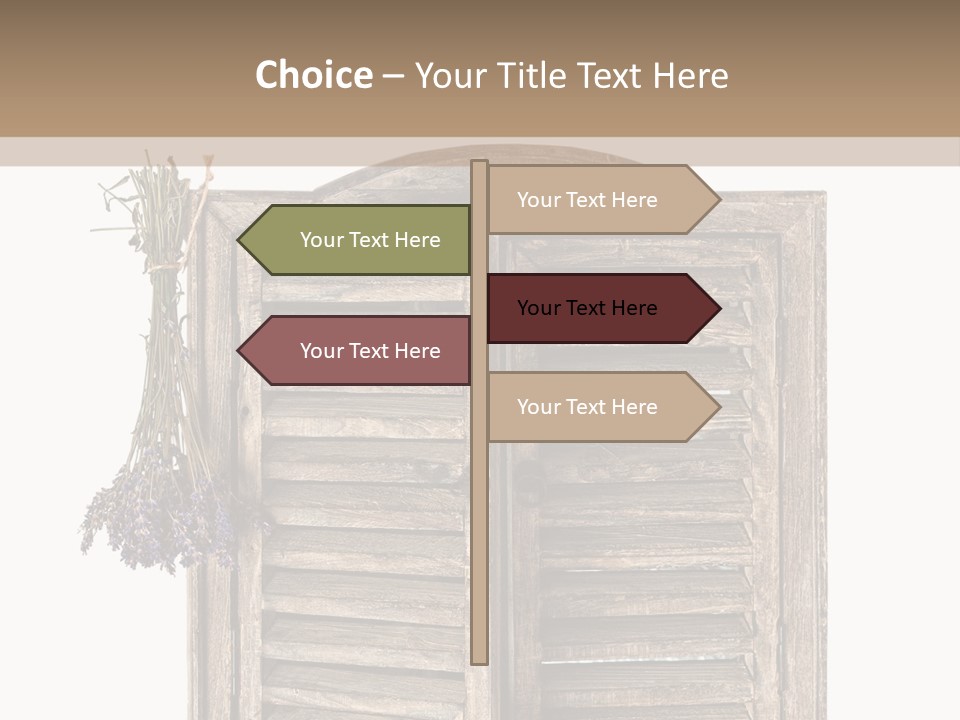 Shutter Lavender Isolate PowerPoint Template