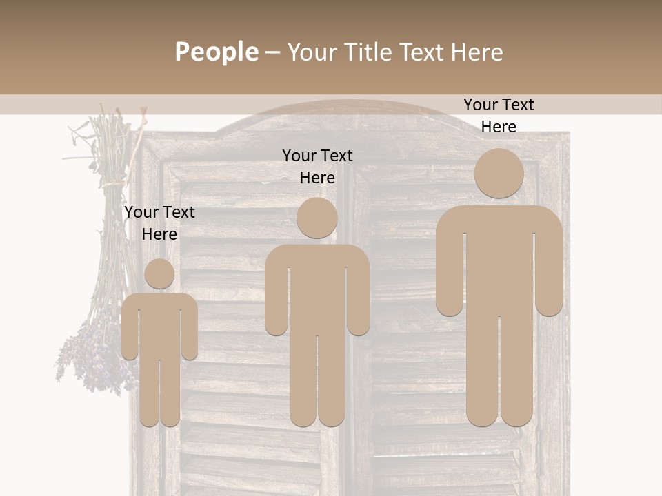 Shutter Lavender Isolate PowerPoint Template
