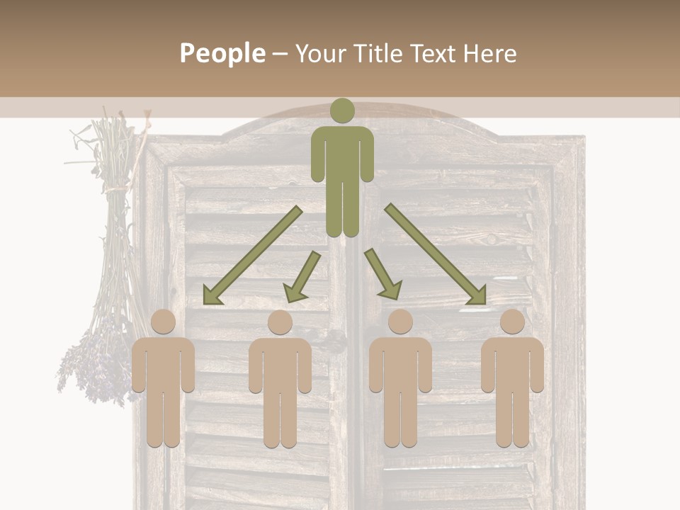 Shutter Lavender Isolate PowerPoint Template