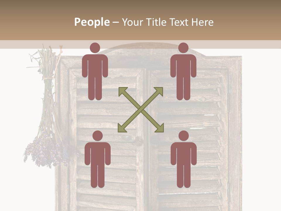 Shutter Lavender Isolate PowerPoint Template