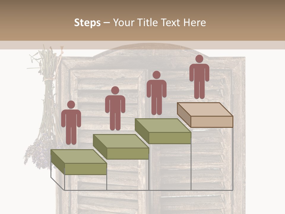 Shutter Lavender Isolate PowerPoint Template