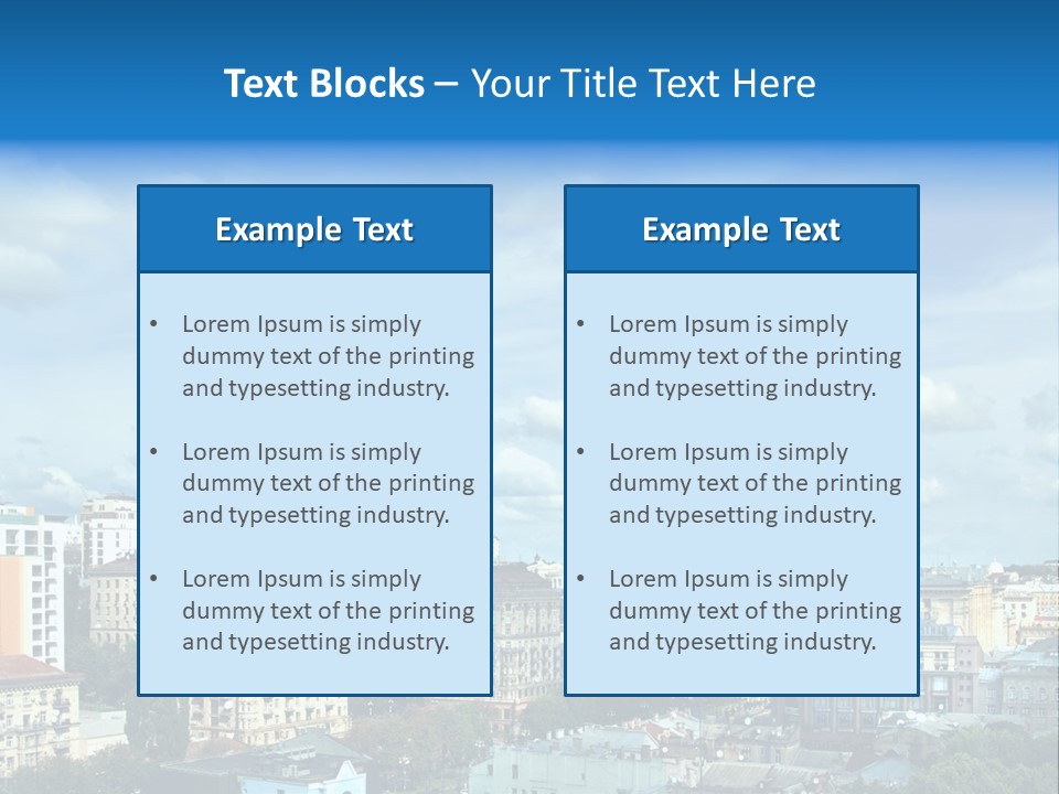 Building Old Aerial PowerPoint Template
