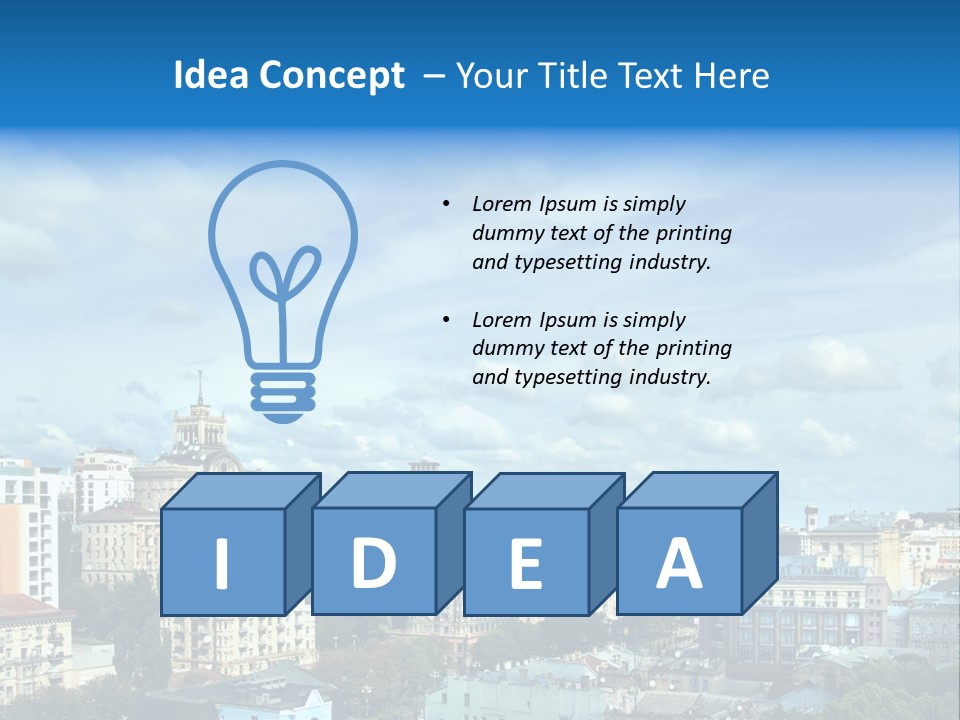 Building Old Aerial PowerPoint Template