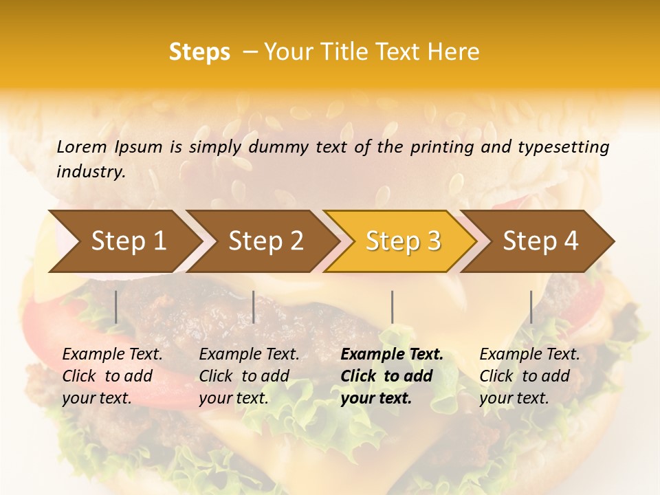 Sandwich Food Addictive PowerPoint Template