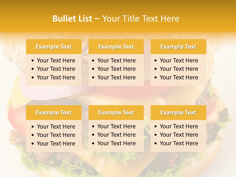 Sandwich Food Addictive PowerPoint Template