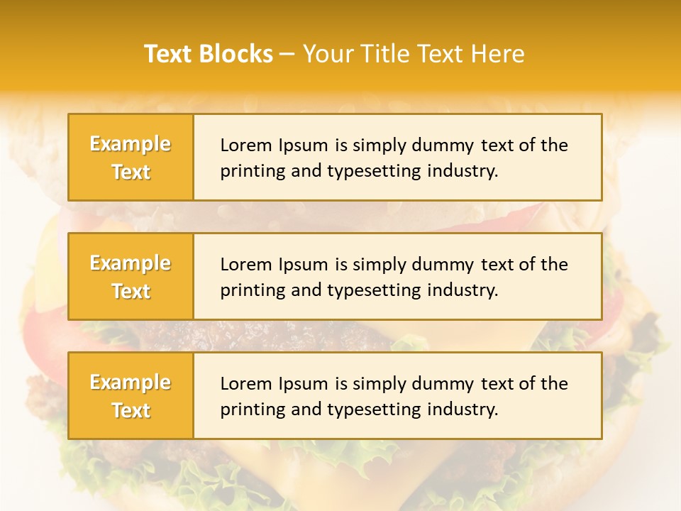 Sandwich Food Addictive PowerPoint Template