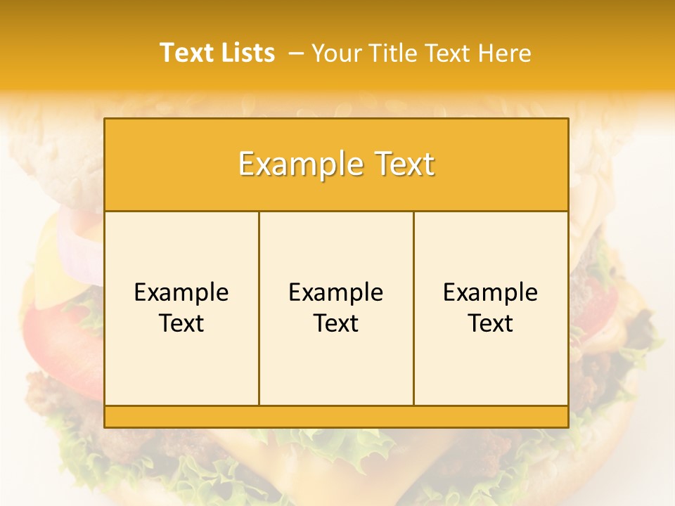 Sandwich Food Addictive PowerPoint Template