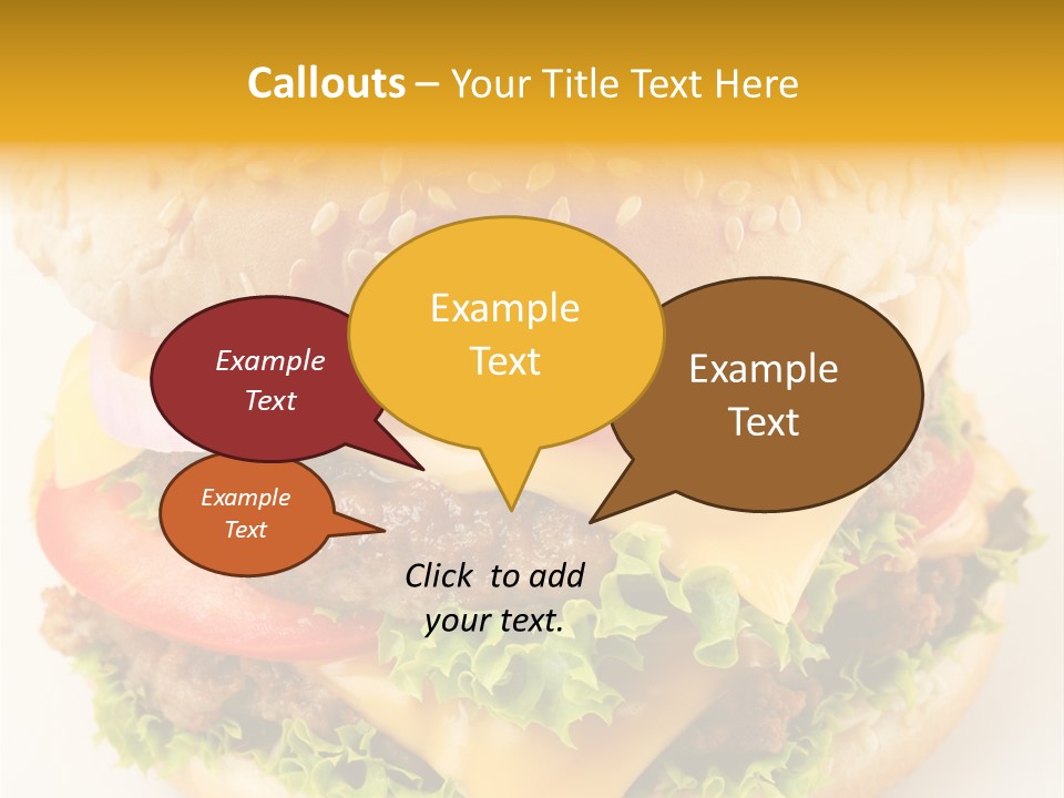 Sandwich Food Addictive PowerPoint Template