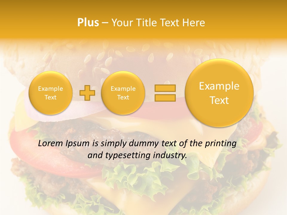 Sandwich Food Addictive PowerPoint Template