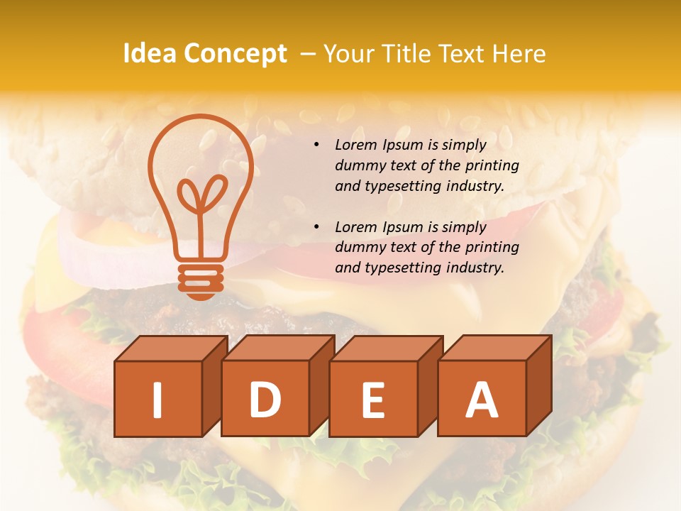 Sandwich Food Addictive PowerPoint Template