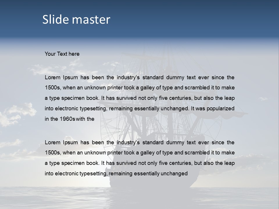 Ship Retro Historical PowerPoint Template
