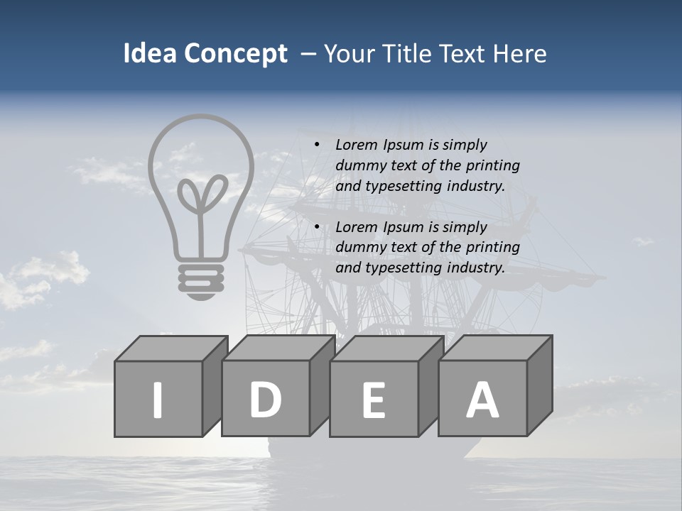 Ship Retro Historical PowerPoint Template