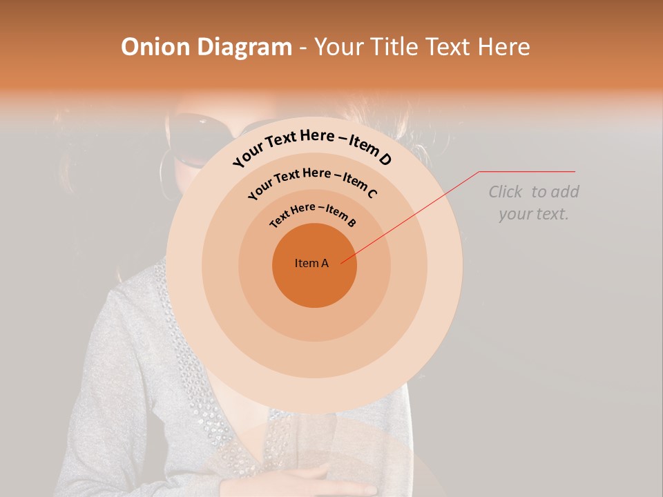 A Woman Wearing Sunglasses Is Posing For A Picture PowerPoint Template