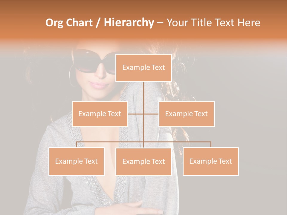 A Woman Wearing Sunglasses Is Posing For A Picture PowerPoint Template