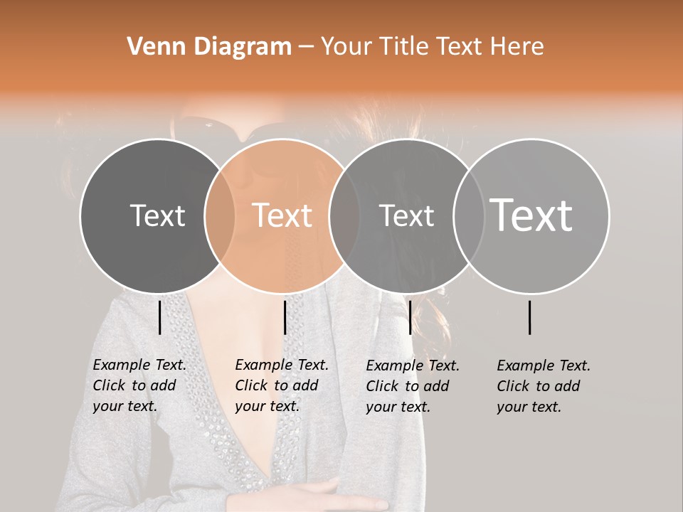 A Woman Wearing Sunglasses Is Posing For A Picture PowerPoint Template