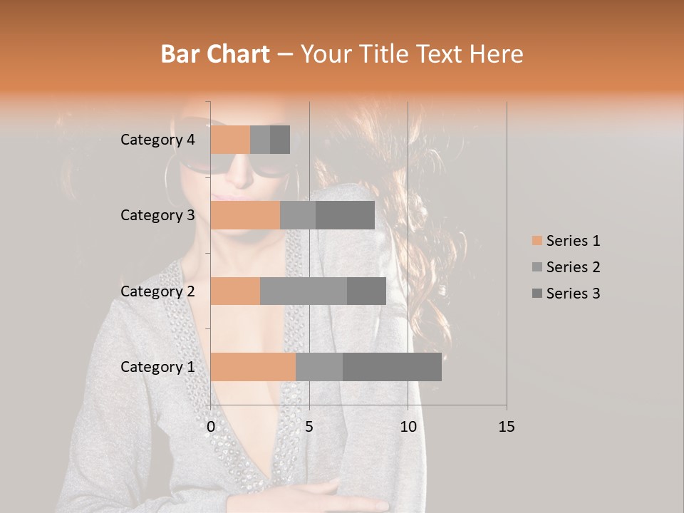 A Woman Wearing Sunglasses Is Posing For A Picture PowerPoint Template