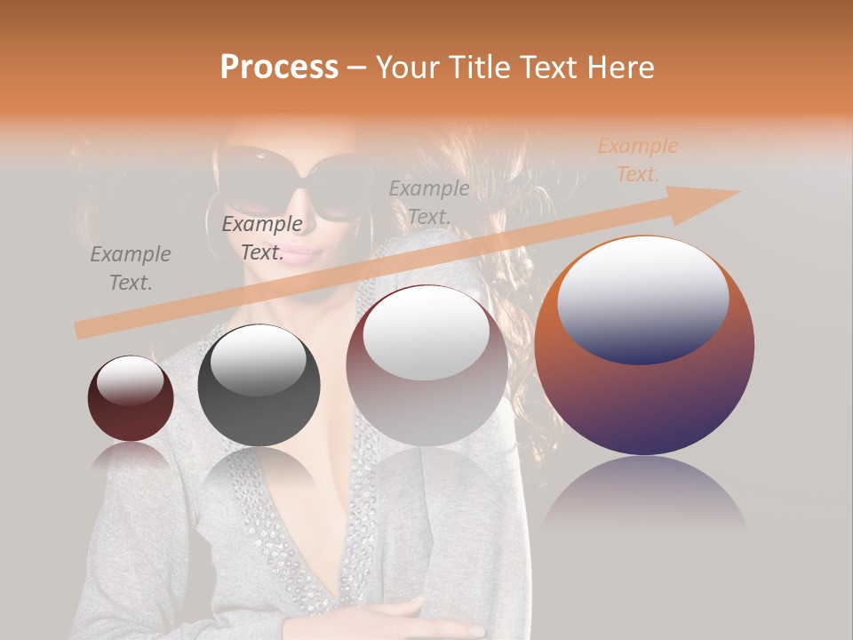A Woman Wearing Sunglasses Is Posing For A Picture PowerPoint Template