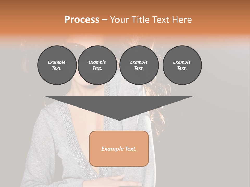 A Woman Wearing Sunglasses Is Posing For A Picture PowerPoint Template