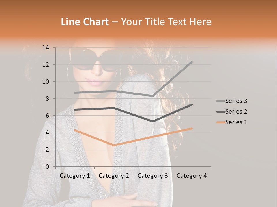 A Woman Wearing Sunglasses Is Posing For A Picture PowerPoint Template