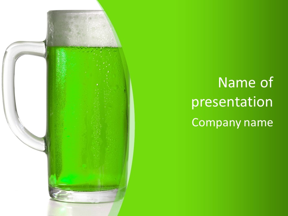 Glass Liquid Pub PowerPoint Template