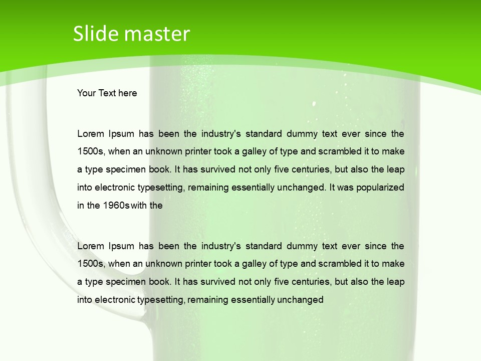 Glass Liquid Pub PowerPoint Template