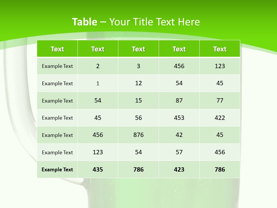 Glass Liquid Pub PowerPoint Template