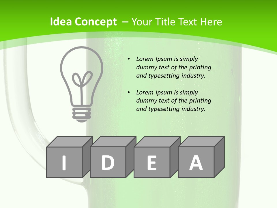 Glass Liquid Pub PowerPoint Template