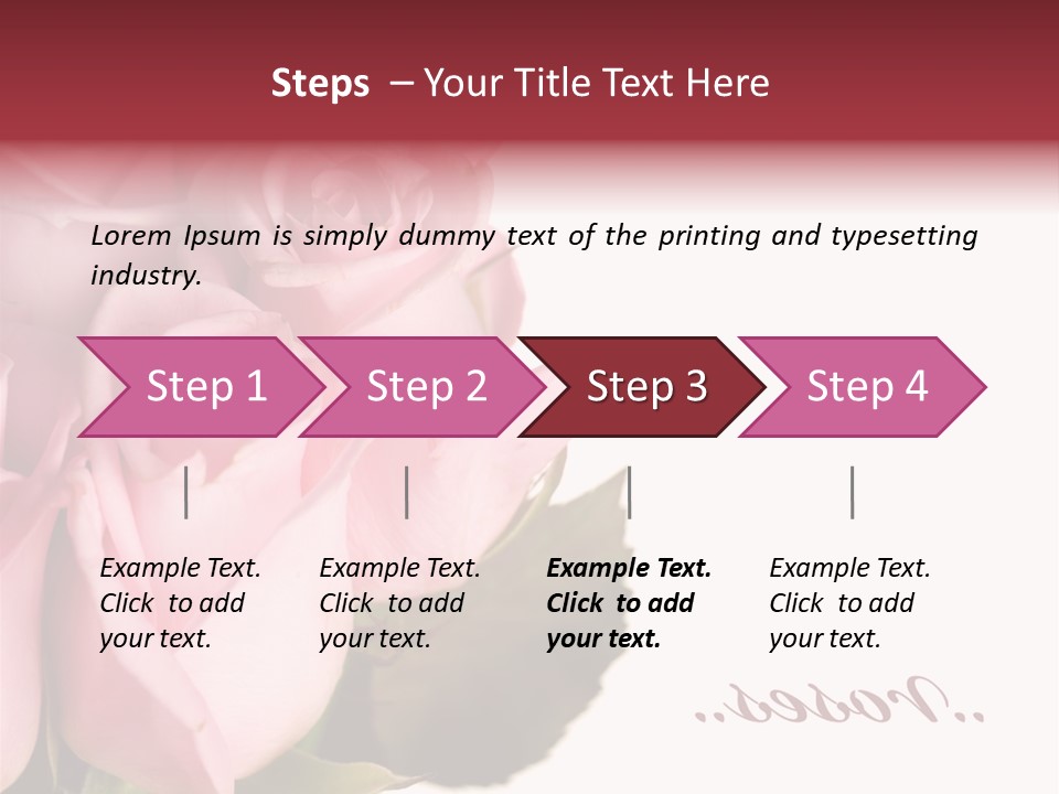 Romance Freshness Beauty PowerPoint Template