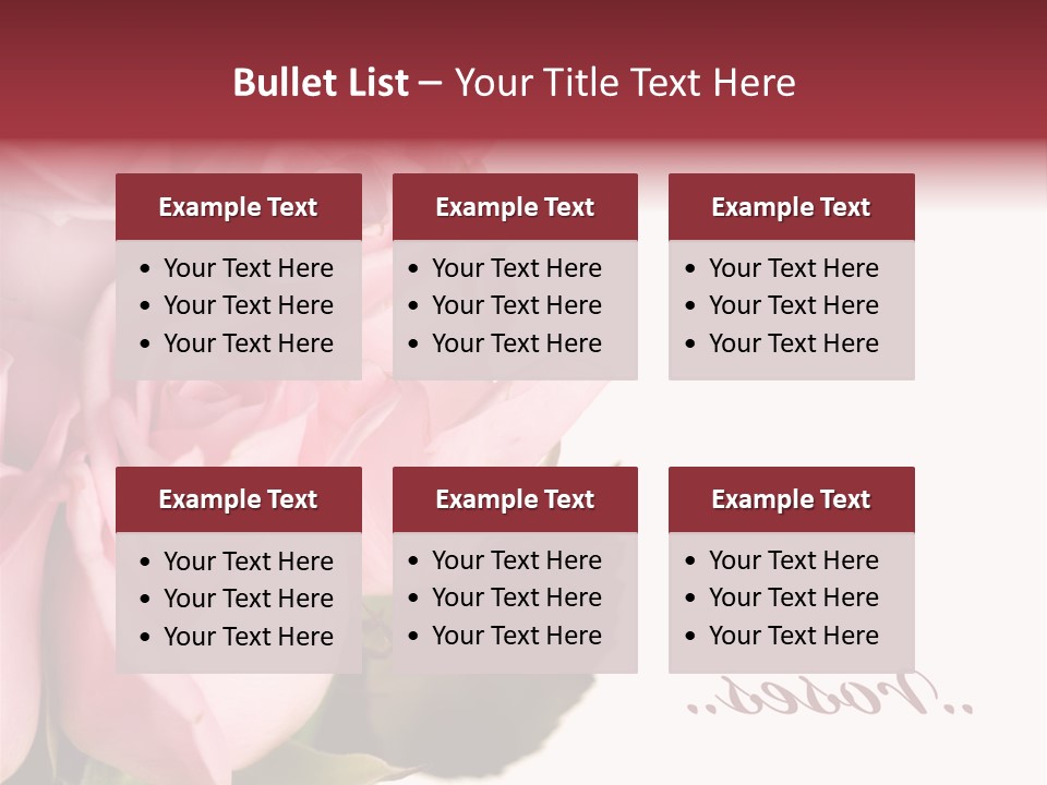 Romance Freshness Beauty PowerPoint Template