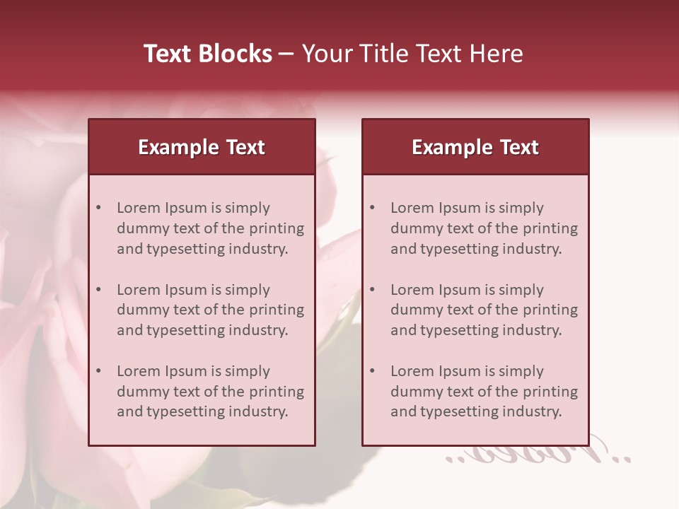 Romance Freshness Beauty PowerPoint Template