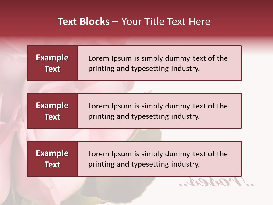 Romance Freshness Beauty PowerPoint Template