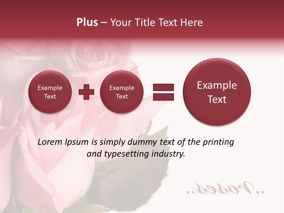 Romance Freshness Beauty PowerPoint Template