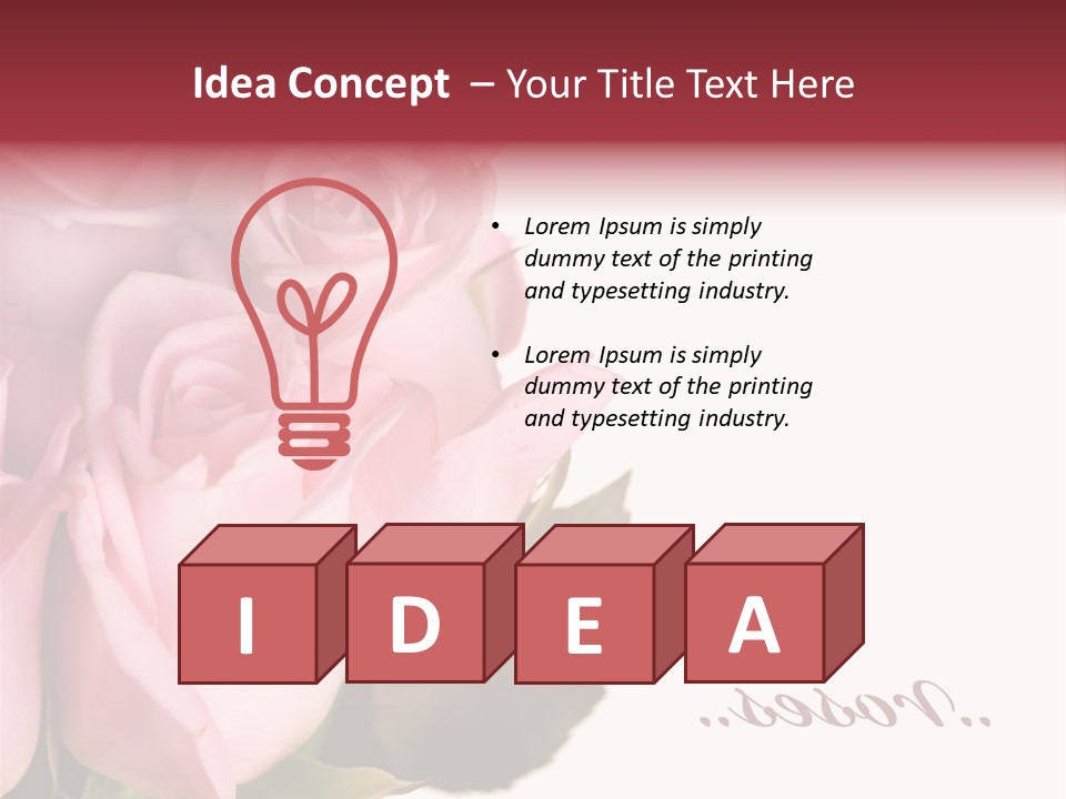 Romance Freshness Beauty PowerPoint Template