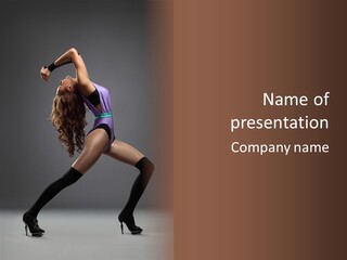 Sporty Moving Flexibility PowerPoint Template