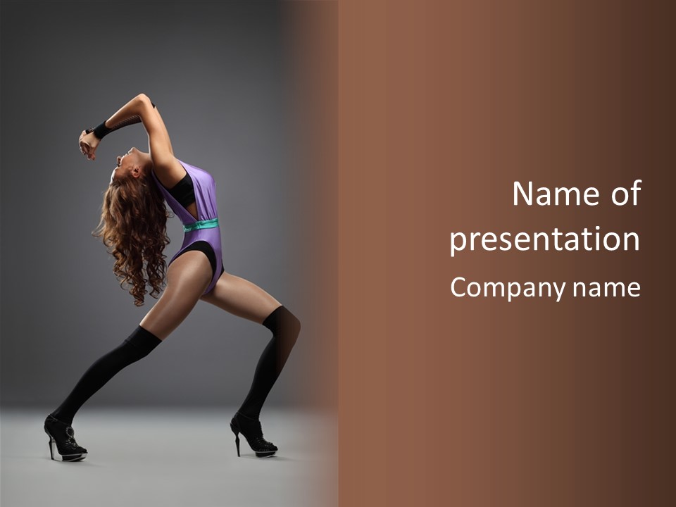 Sporty Moving Flexibility PowerPoint Template