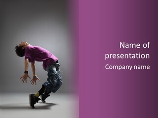 Attractive Funky Man PowerPoint Template