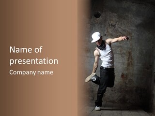 Lifestyle Modern Performer PowerPoint Template