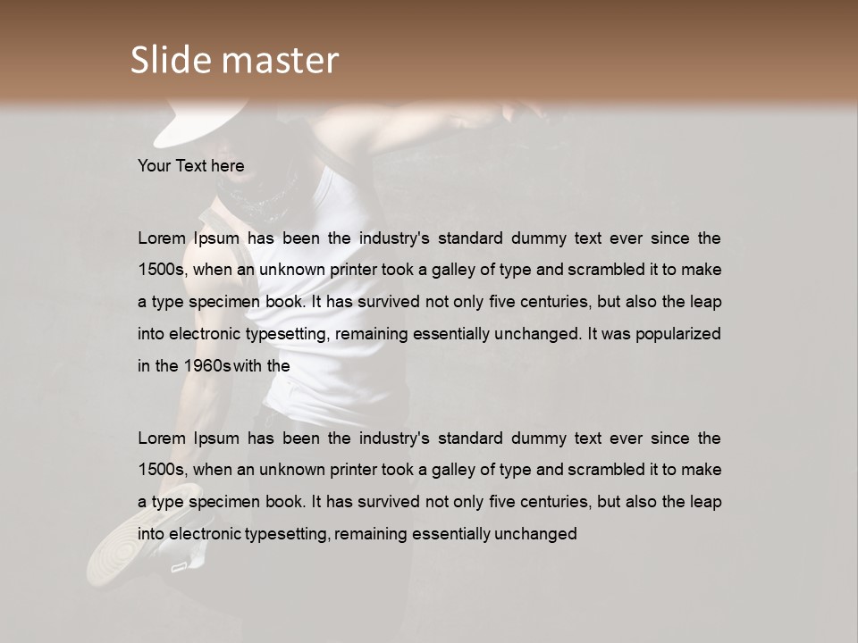 Lifestyle Modern Performer PowerPoint Template