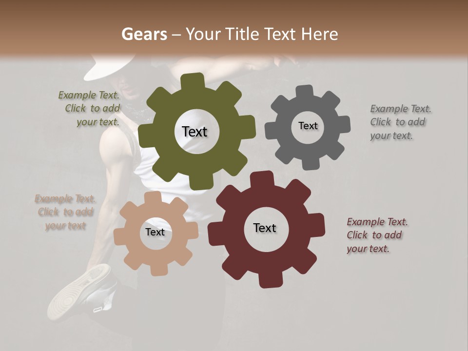 Lifestyle Modern Performer PowerPoint Template