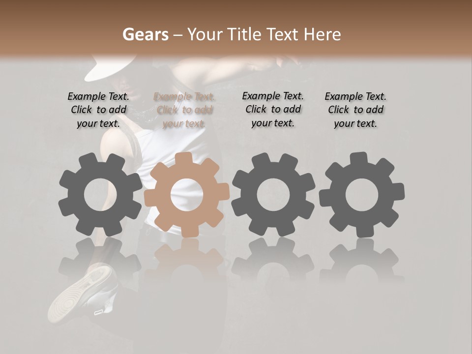 Lifestyle Modern Performer PowerPoint Template