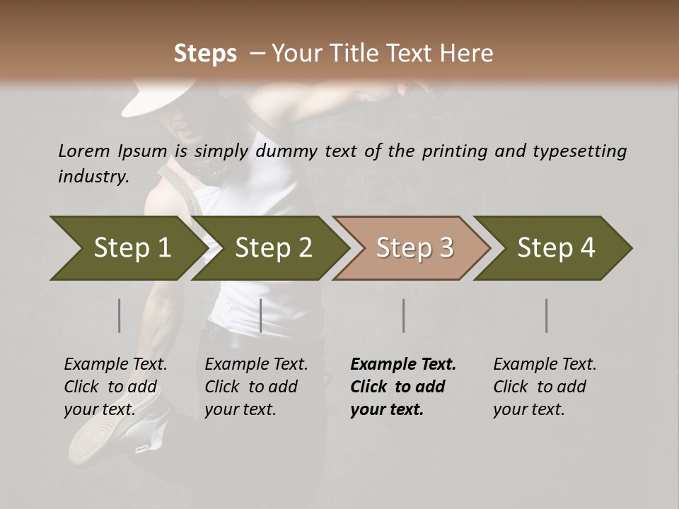 Lifestyle Modern Performer PowerPoint Template