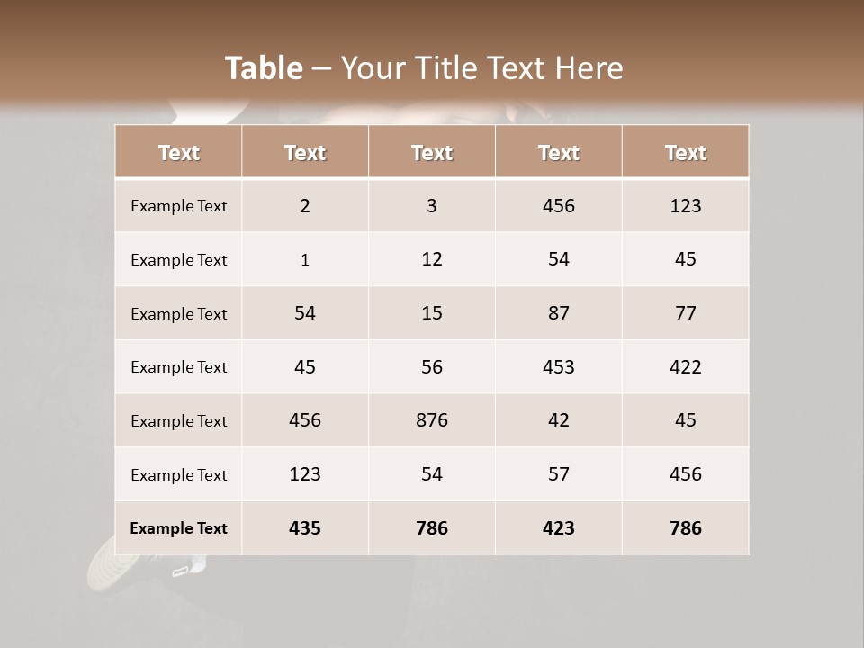 Lifestyle Modern Performer PowerPoint Template