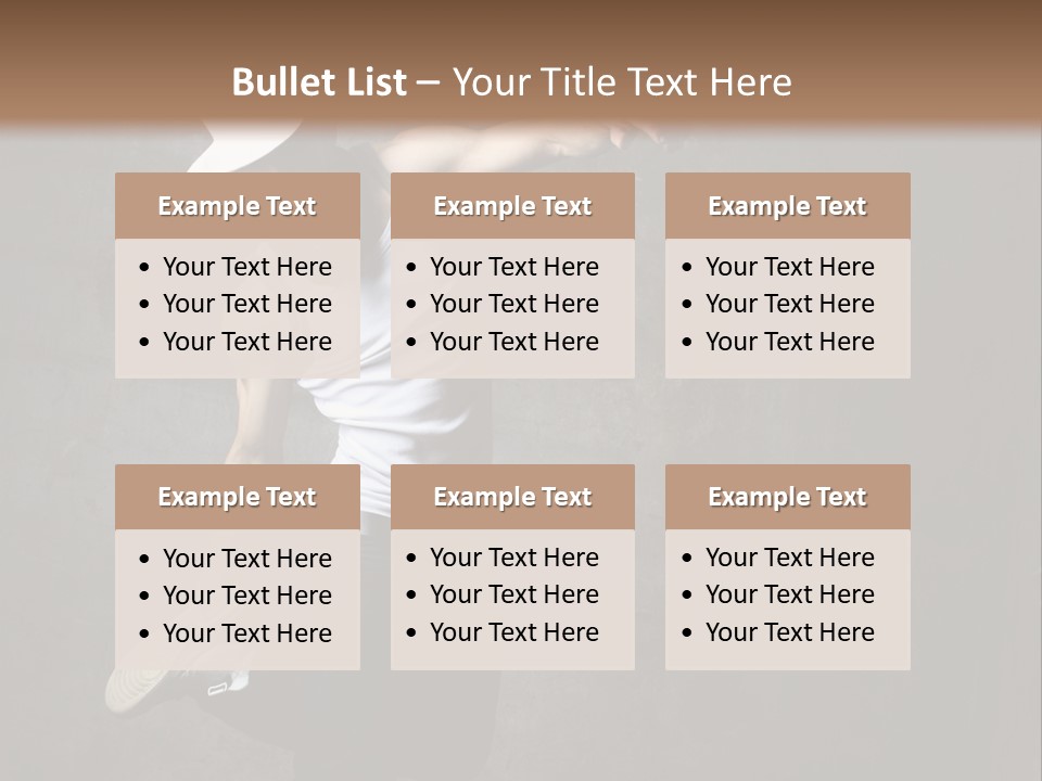 Lifestyle Modern Performer PowerPoint Template