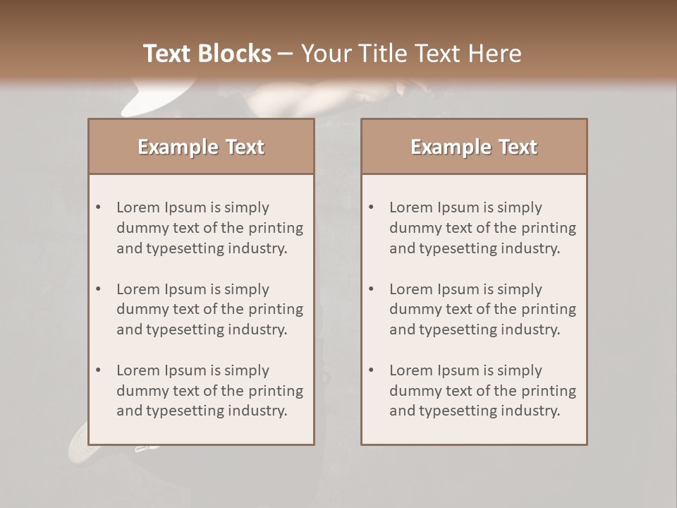 Lifestyle Modern Performer PowerPoint Template